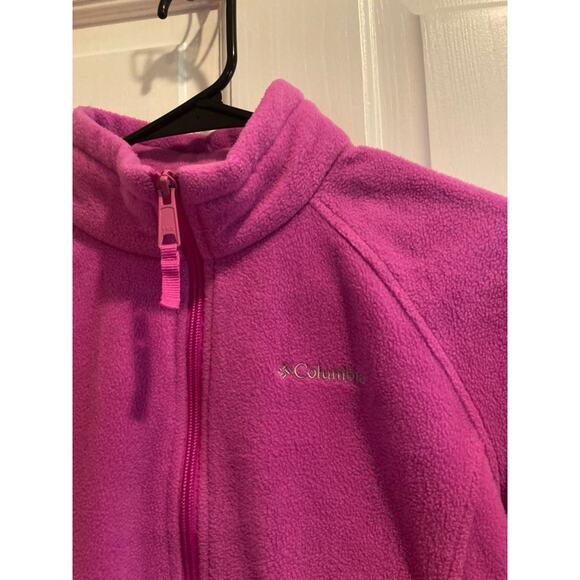 Columbia Girl's LG fleece zip front jacket - Picture 3 of 4